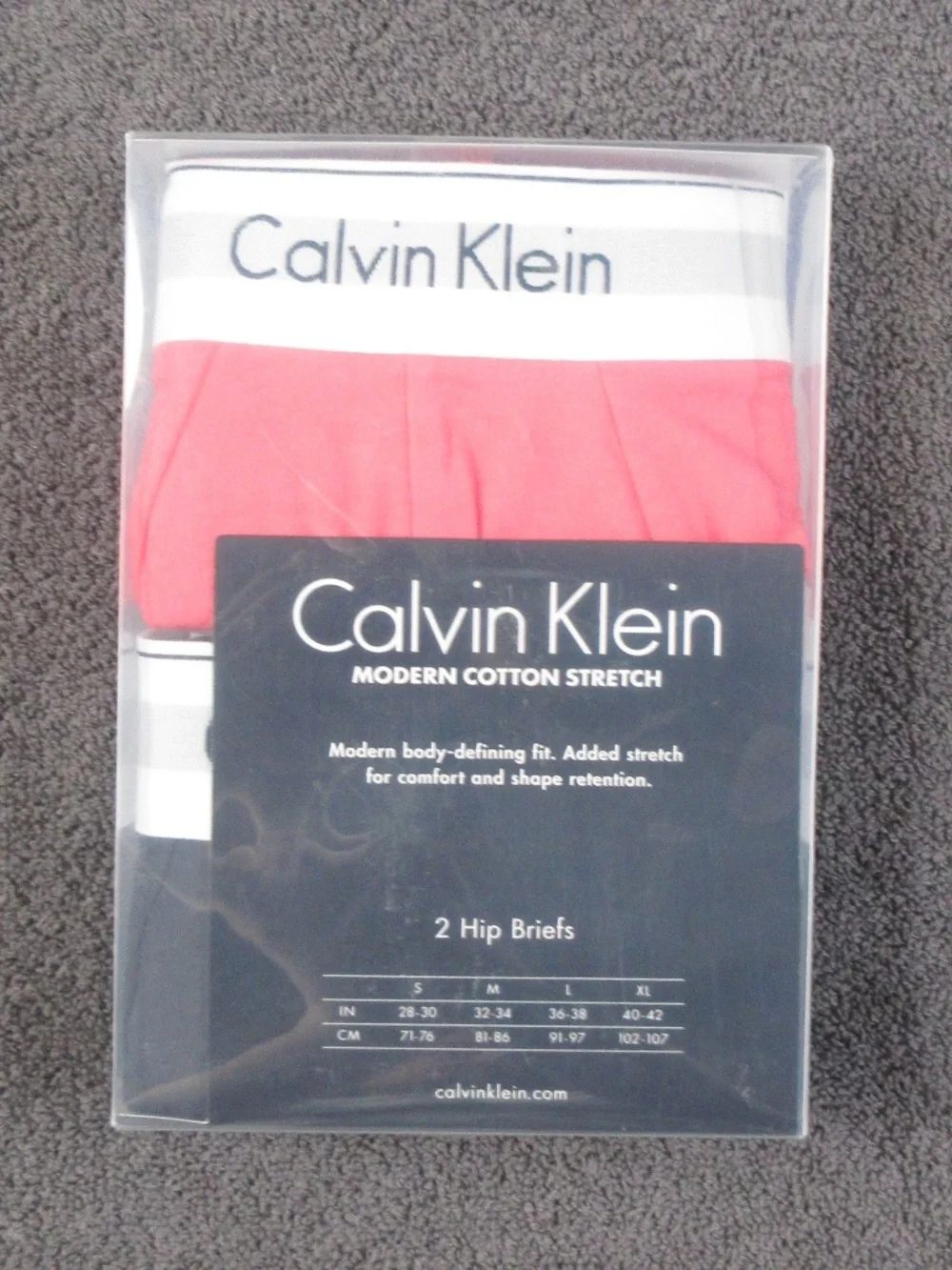 Men's Calvin Klein Modern Cotton Stretch Hip Briefs - 2 pair